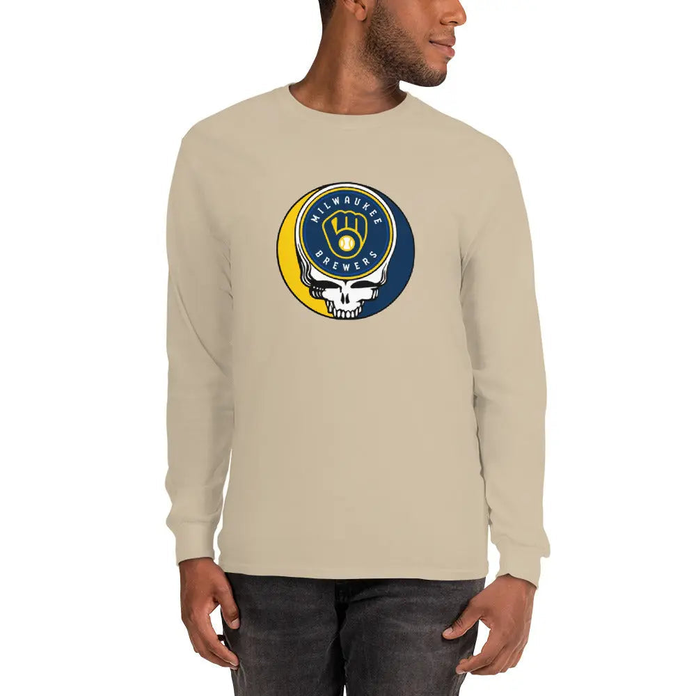 Milwaukee Brewers Logo Stealie Unisex Long Sleeve Grateful Dead Shirt