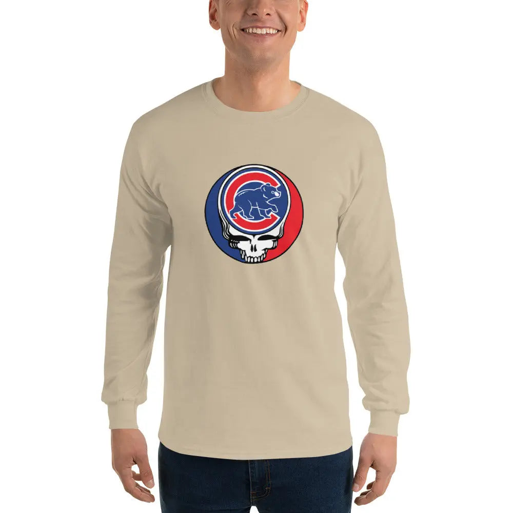 Chicago Cubs Logo Stealie Unisex Long Sleeve Grateful Dead Shirt