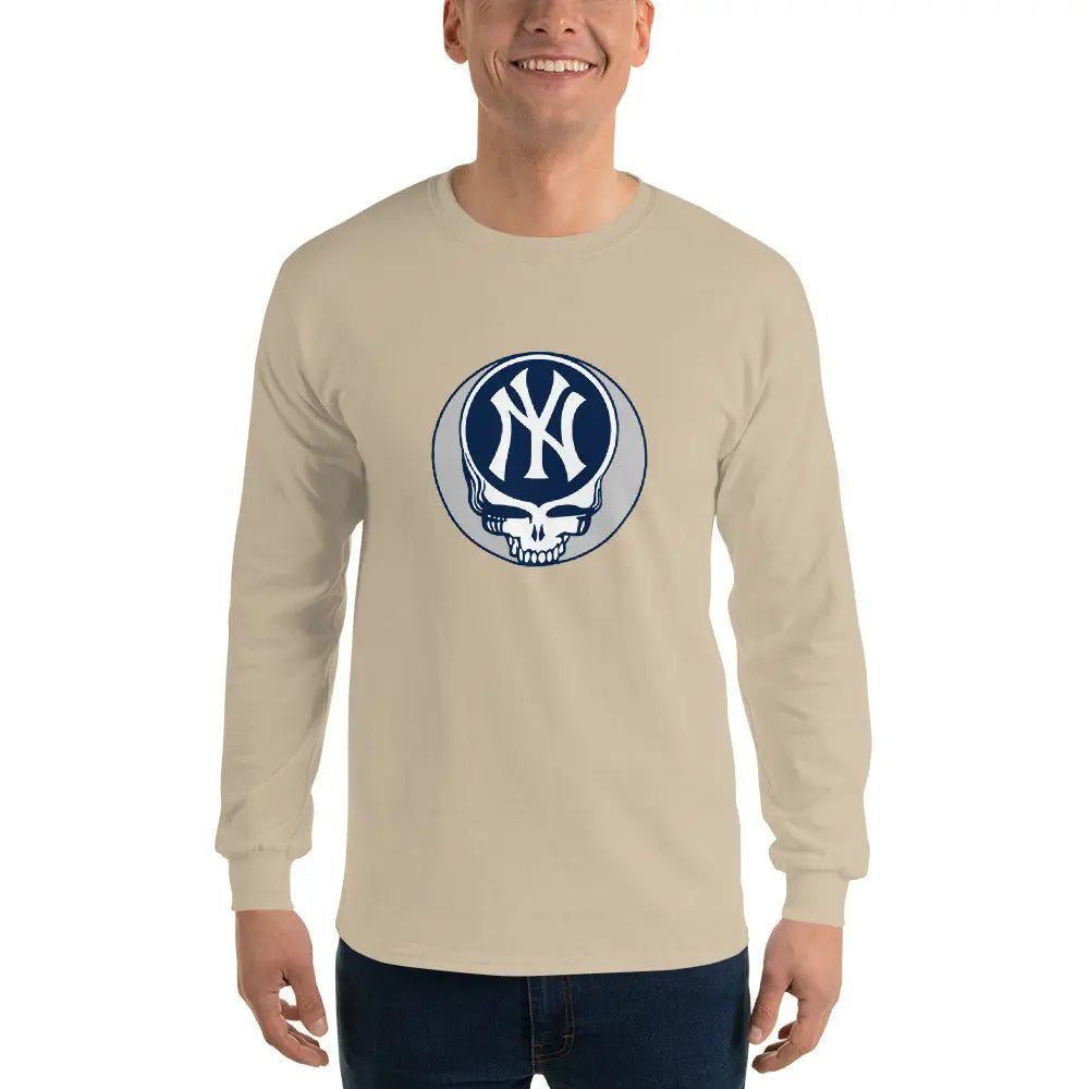 New York Yankees Logo Stealie Long Sleeve Grateful Dead Shirt