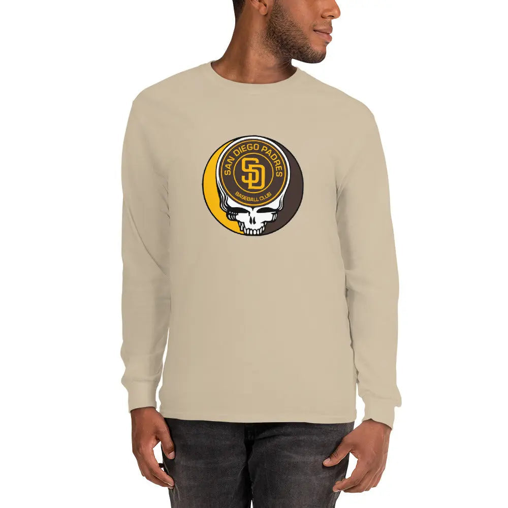 San Diego Padres Logo Stealie Grateful Dead Unisex Long Sleeve Shirt