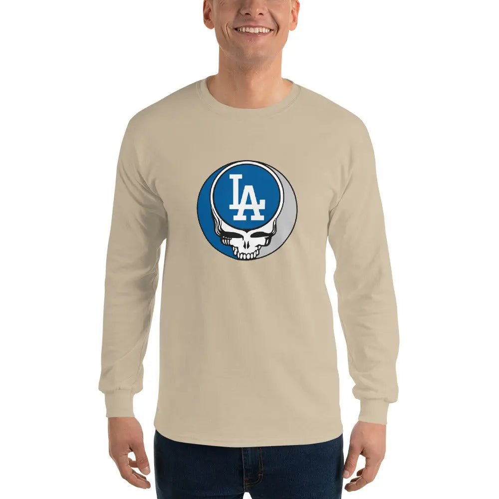 Los Angeles Dodgers Logo Stealie Grateful Dead Unisex Long Sleeve Shirt