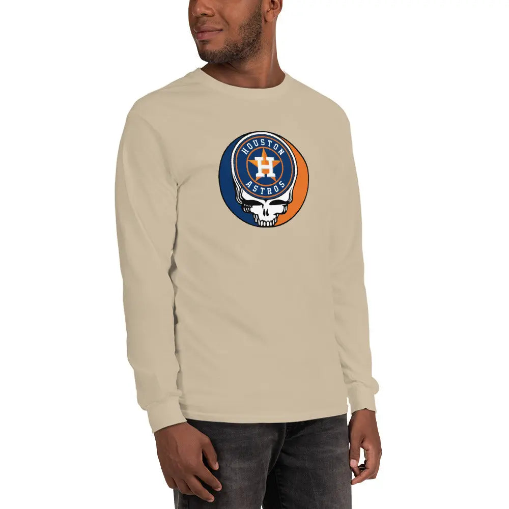 Houston Astros Logo Stealie Unisex Long Sleeve Grateful Dead Shirt