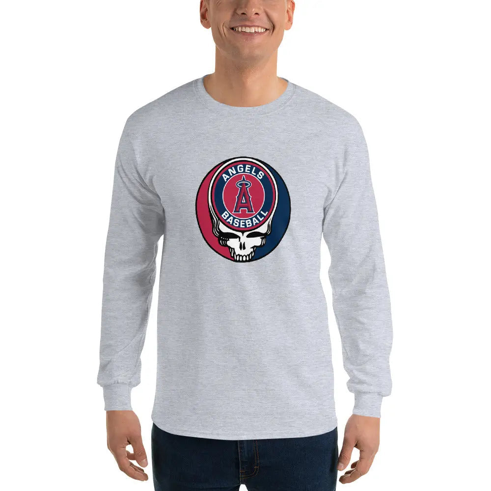 Los Angeles Angles Logo Stealie Unisex Long-Sleeve Grateful Dead Shirt