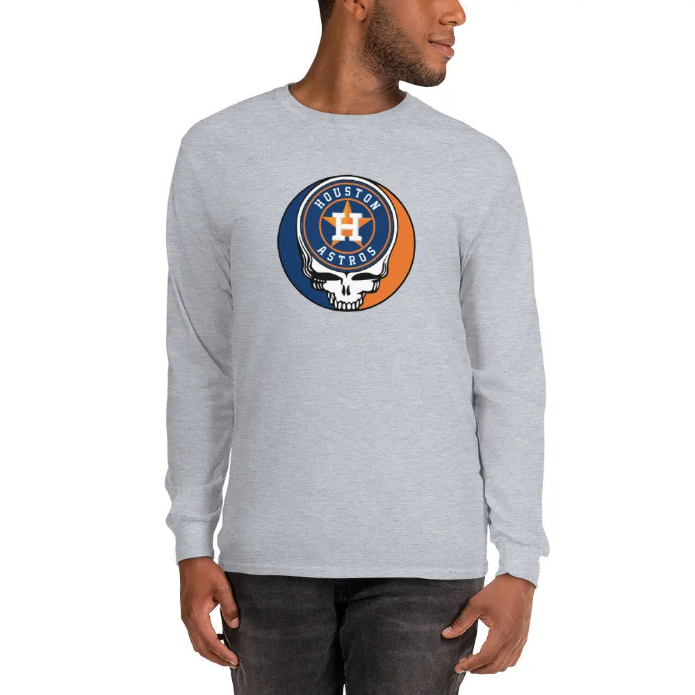 Houston Astros Logo Stealie Unisex Long Sleeve Grateful Dead Shirt