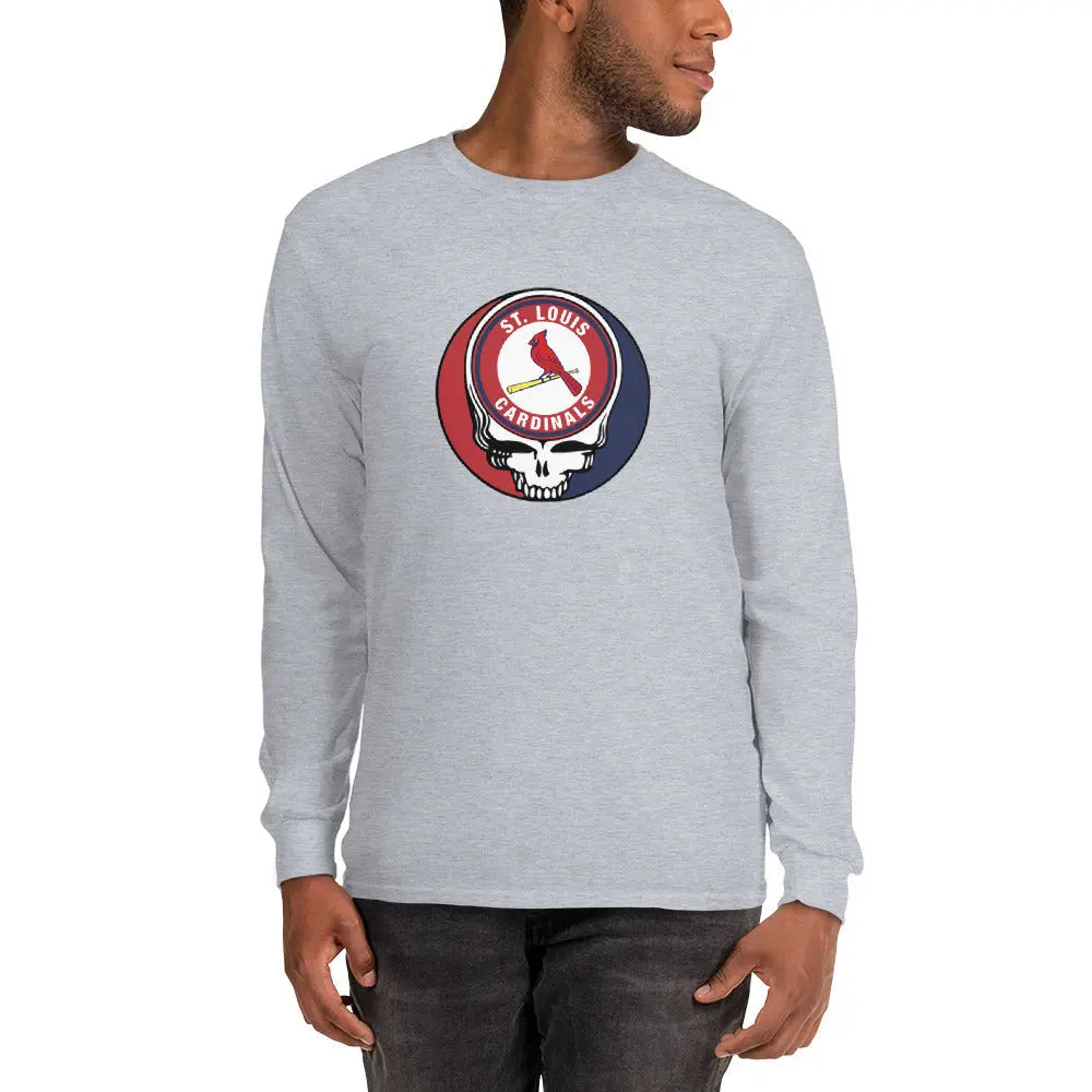 St. Louis Cardinals Logo Stealie Long Sleeve Grateful Dead Shirt