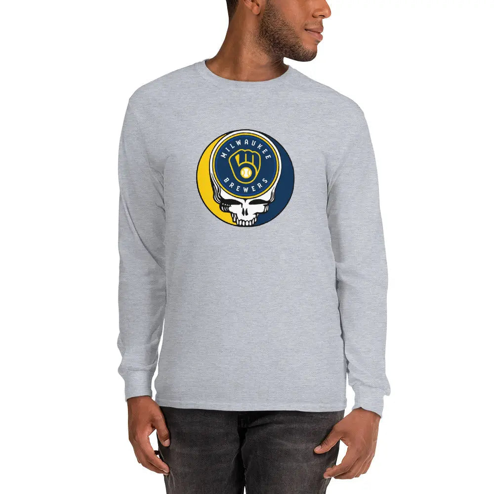 Milwaukee Brewers Logo Stealie Unisex Long Sleeve Grateful Dead Shirt