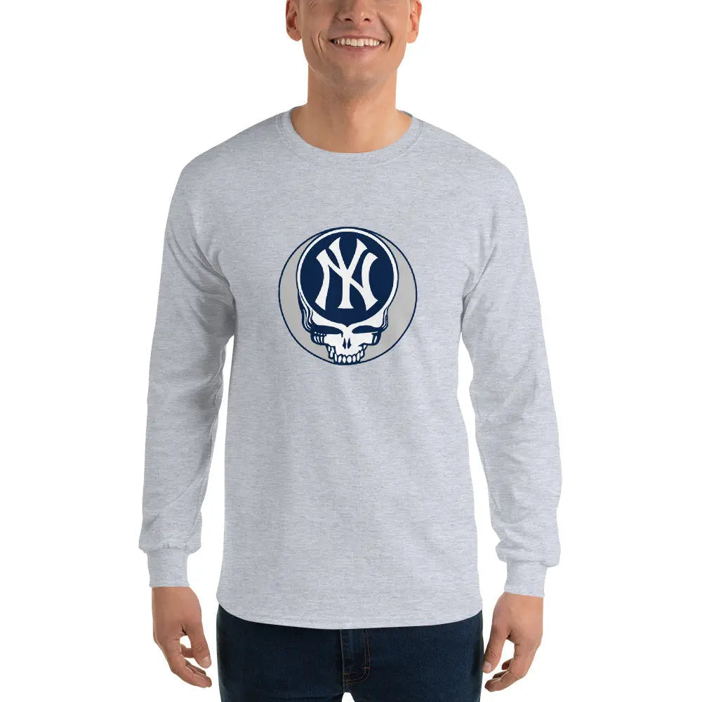 New York Yankees Logo Stealie Long Sleeve Grateful Dead Shirt