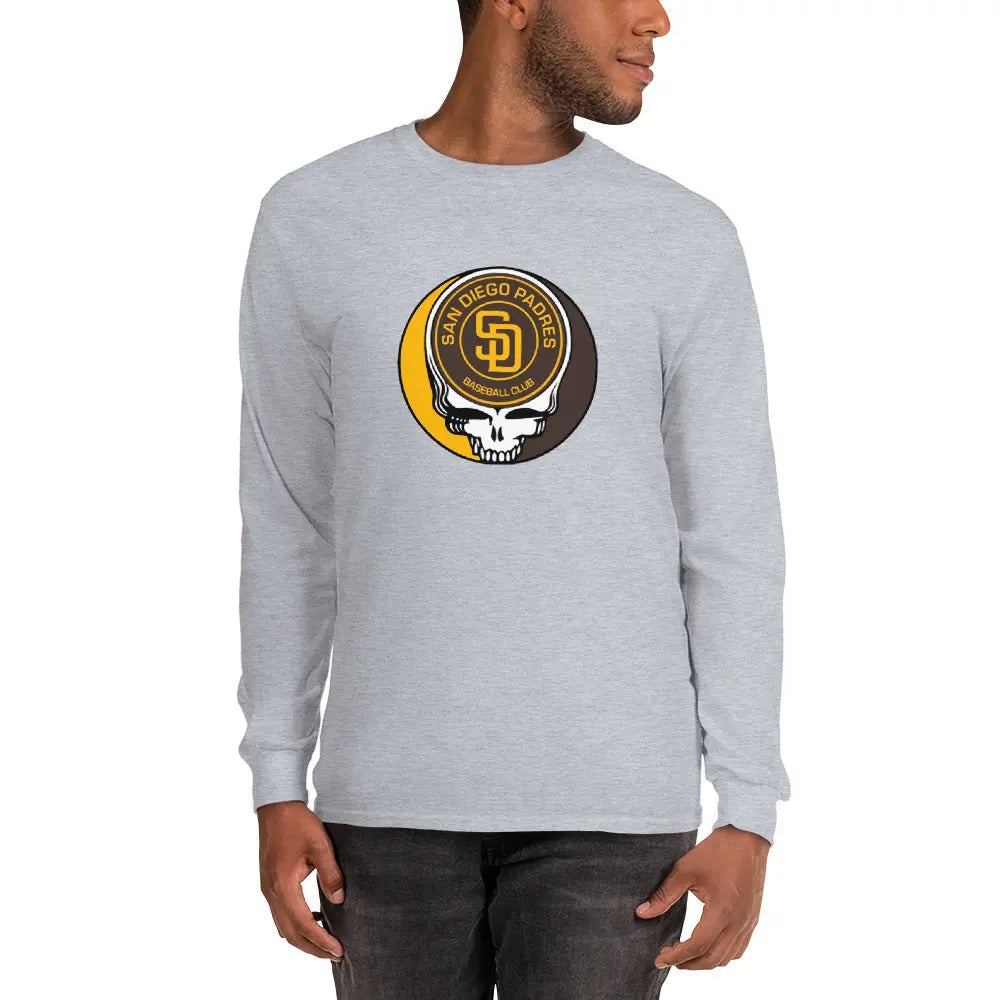 San Diego Padres Logo Stealie Grateful Dead Unisex Long Sleeve Shirt