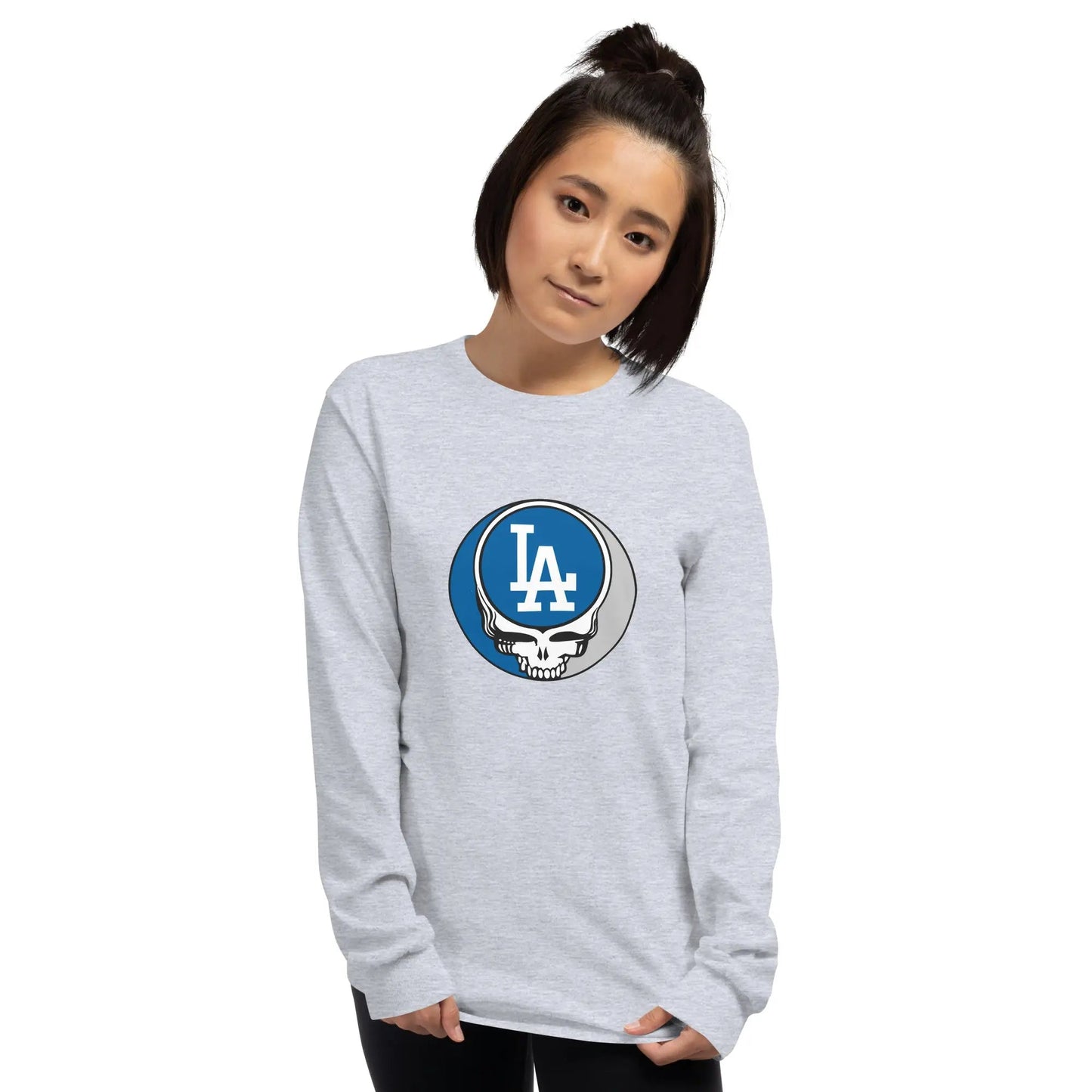 Los Angeles Dodgers Logo Stealie Grateful Dead Unisex Long Sleeve Shirt