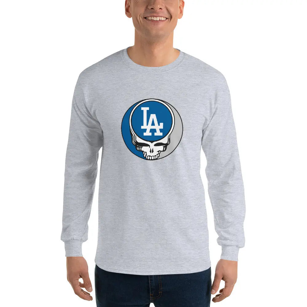 Los Angeles Dodgers Logo Stealie Grateful Dead Unisex Long Sleeve Shirt