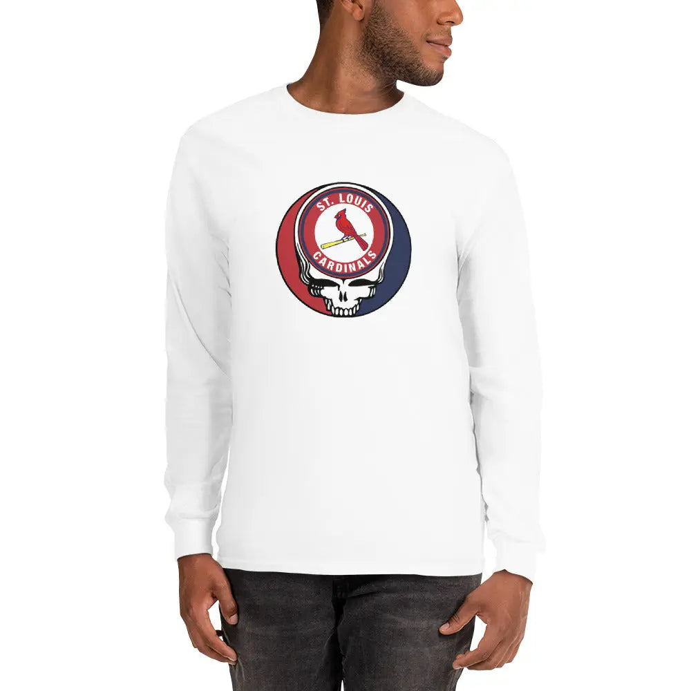 St. Louis Cardinals Logo Stealie Long Sleeve Grateful Dead Shirt