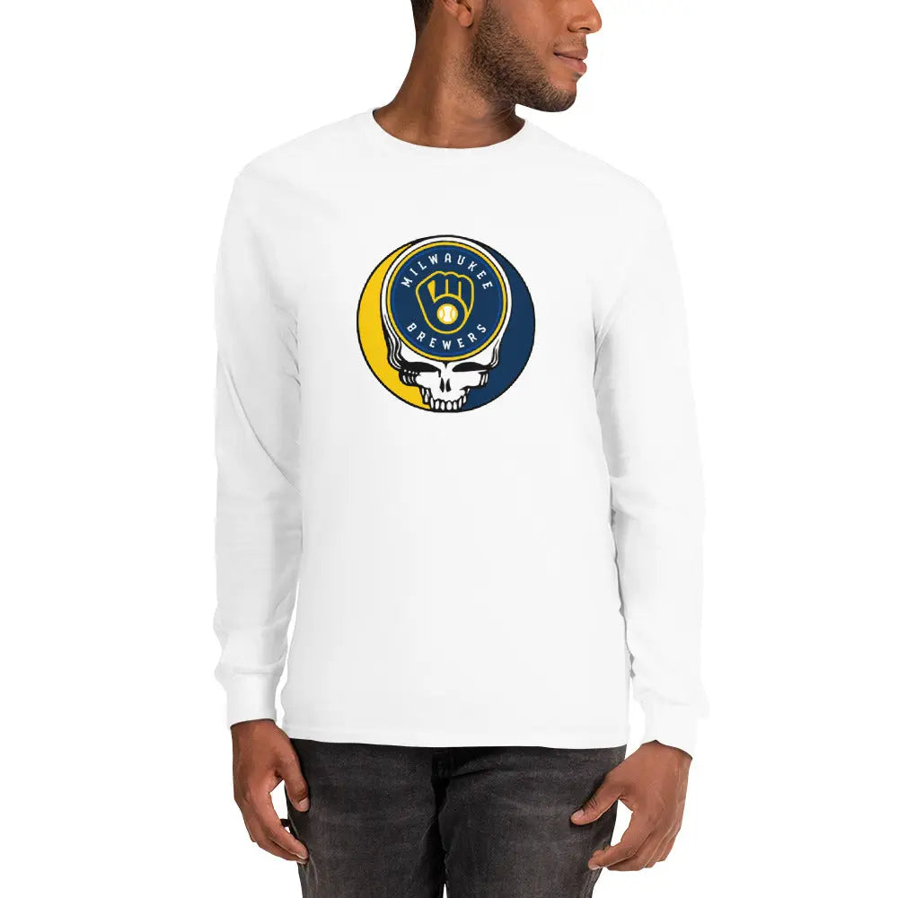 Milwaukee Brewers Logo Stealie Unisex Long Sleeve Grateful Dead Shirt