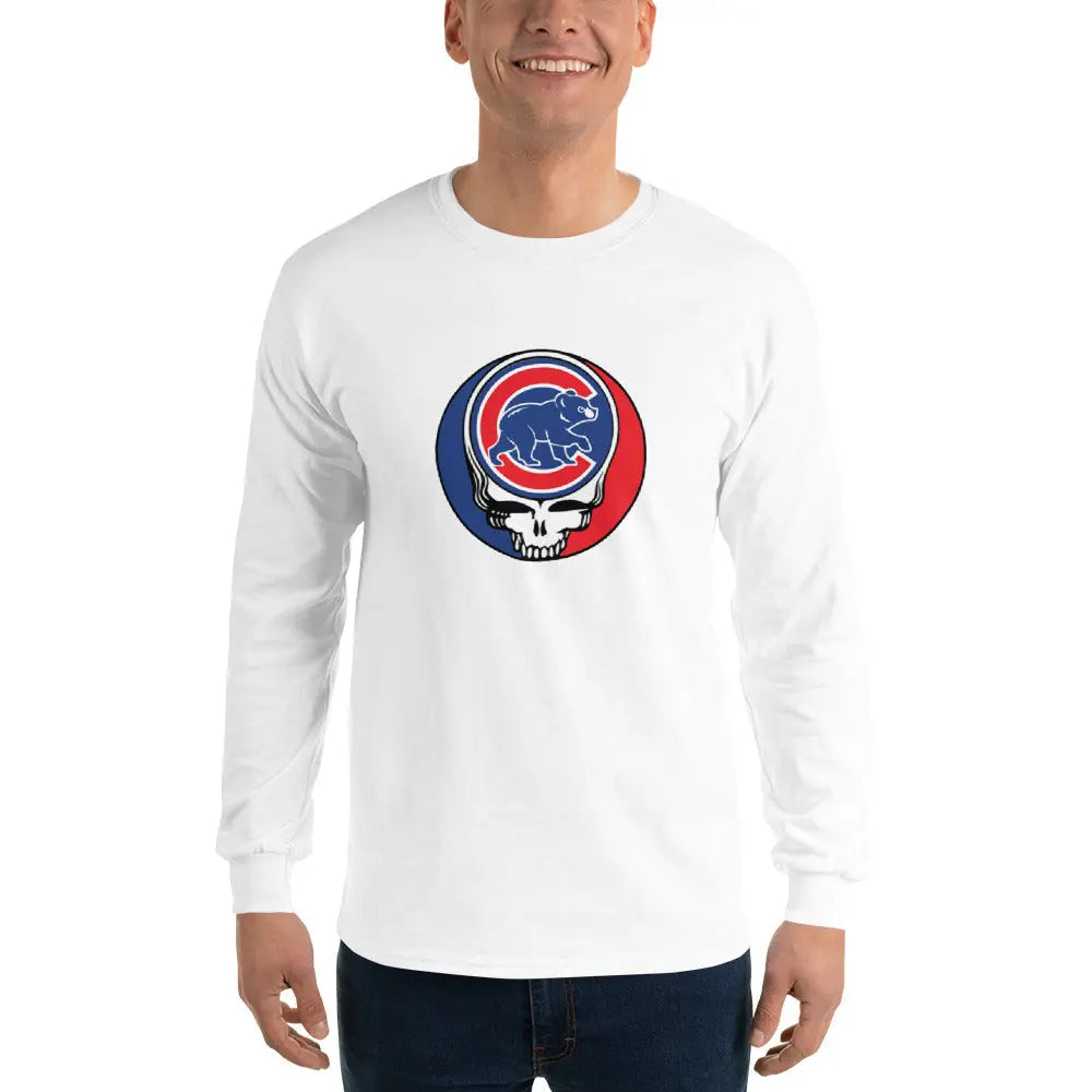 Chicago Cubs Logo Stealie Unisex Long Sleeve Grateful Dead Shirt