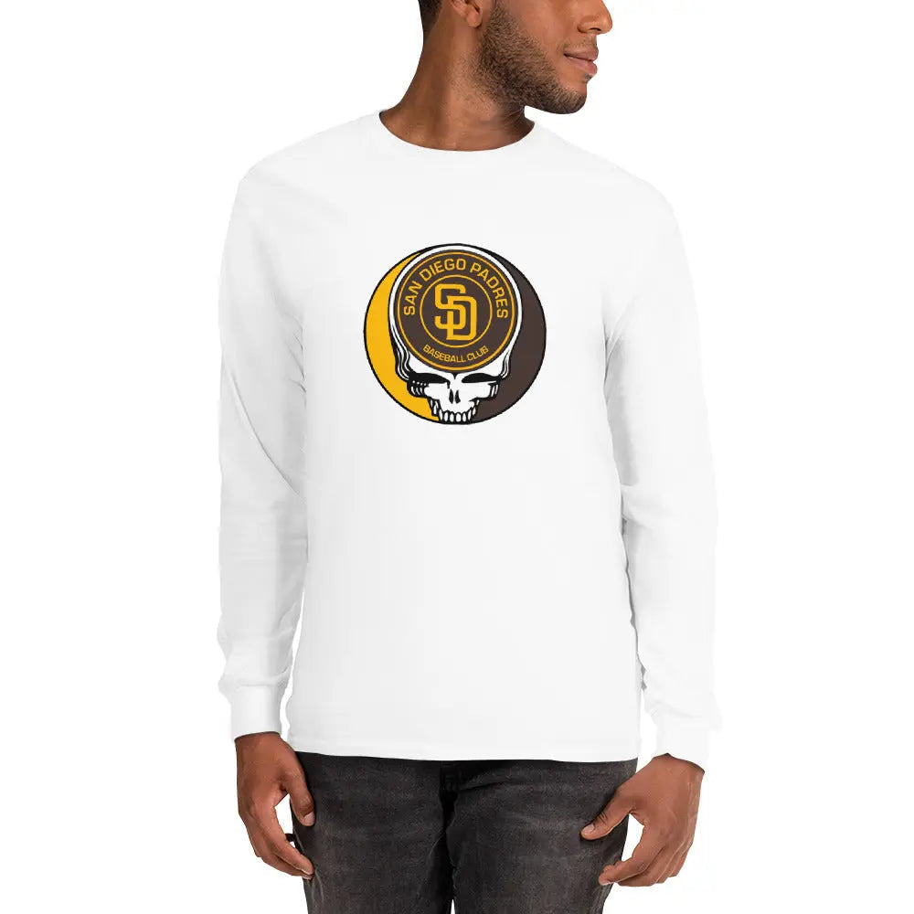 San Diego Padres Logo Stealie Grateful Dead Unisex Long Sleeve Shirt