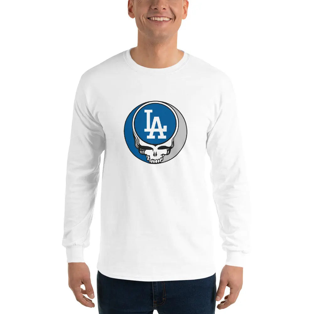 Los Angeles Dodgers Logo Stealie Grateful Dead Unisex Long Sleeve Shirt