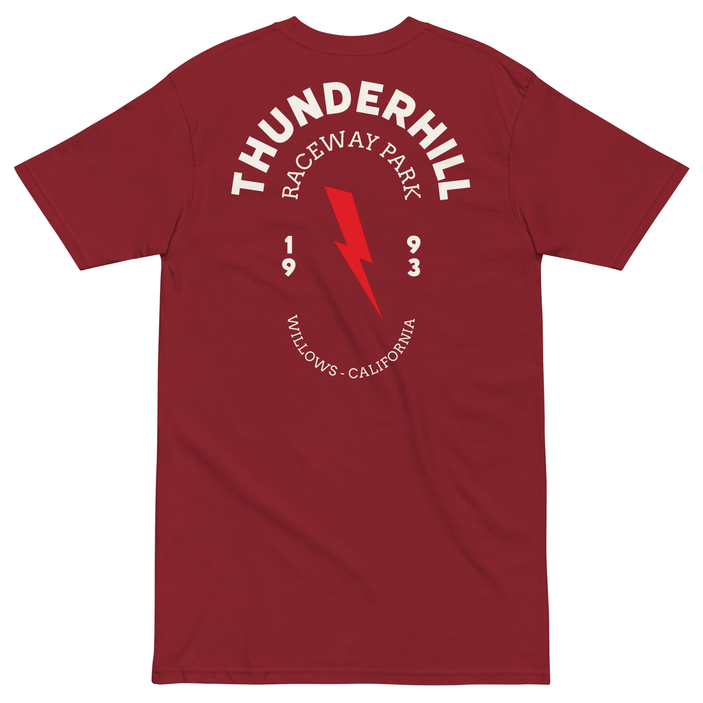 Thunderhill Bolt-Oval Men’s premium heavyweight tee