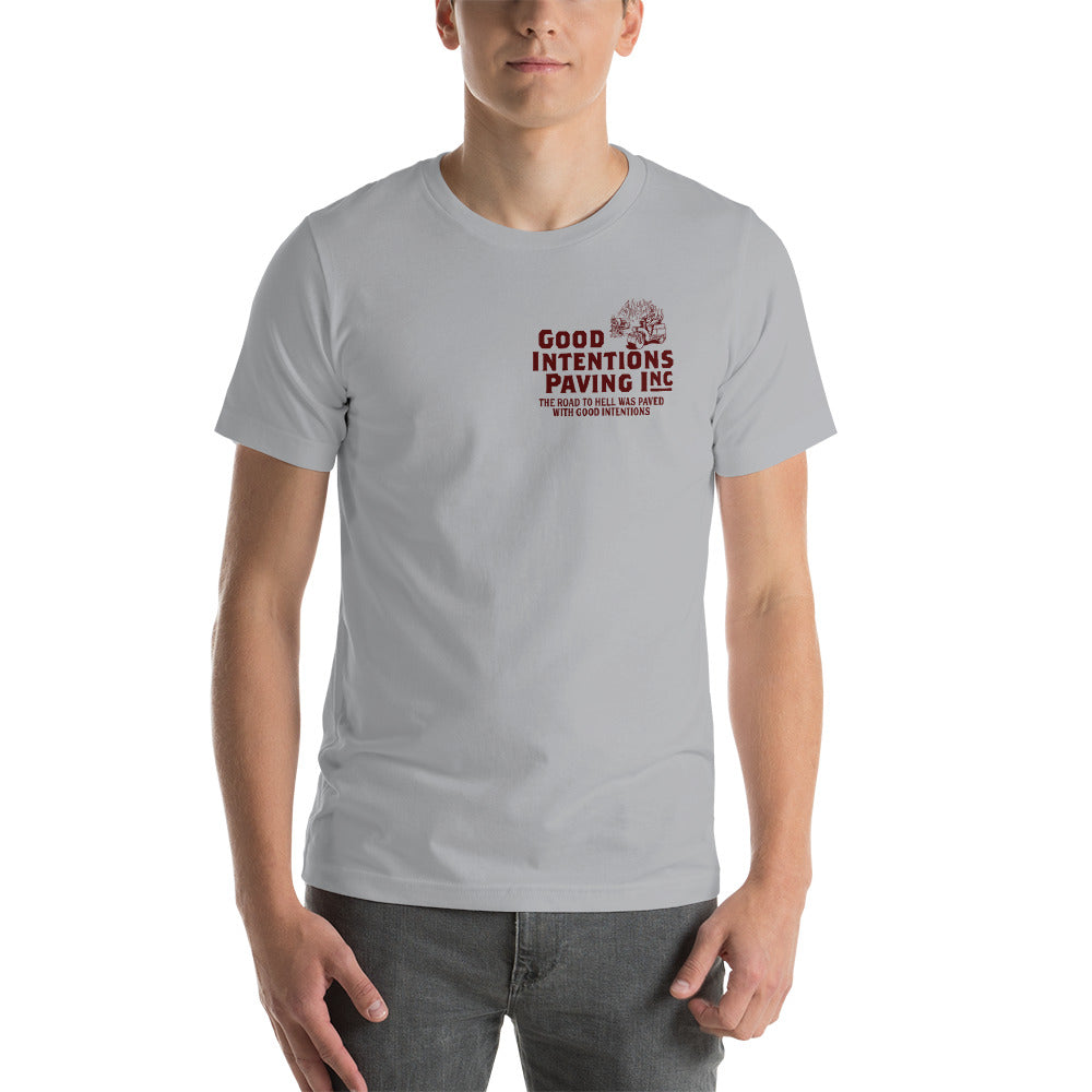 Good Intentions Paving Double Sided Graphic T-Shirt