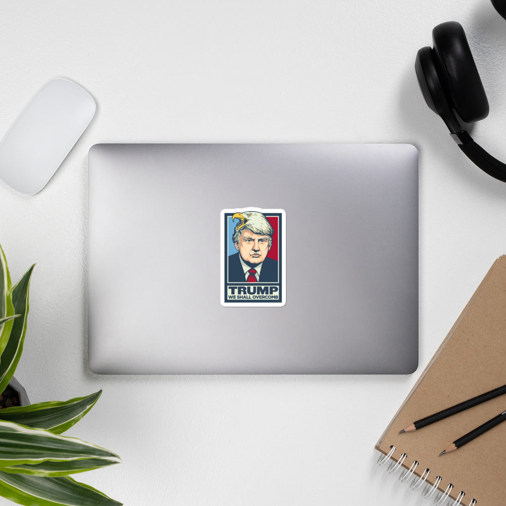 Trump We Shall Overcomb Eagle Hair Stickers