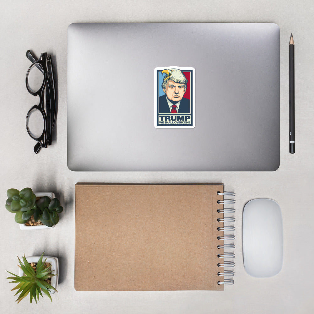 Trump We Shall Overcomb Eagle Hair Stickers