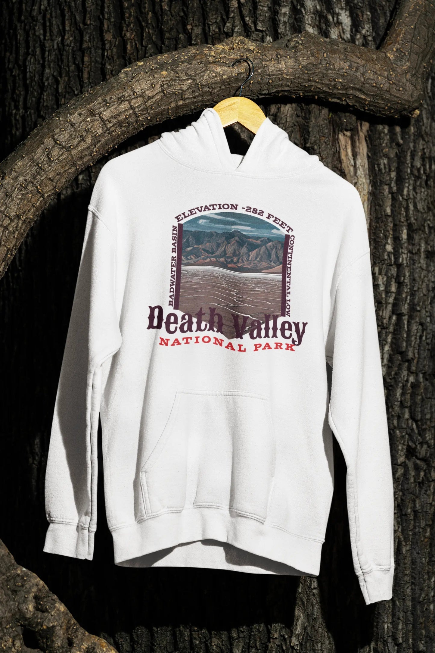 Death Valley National Park Fleece Hoodie Badwater Basin