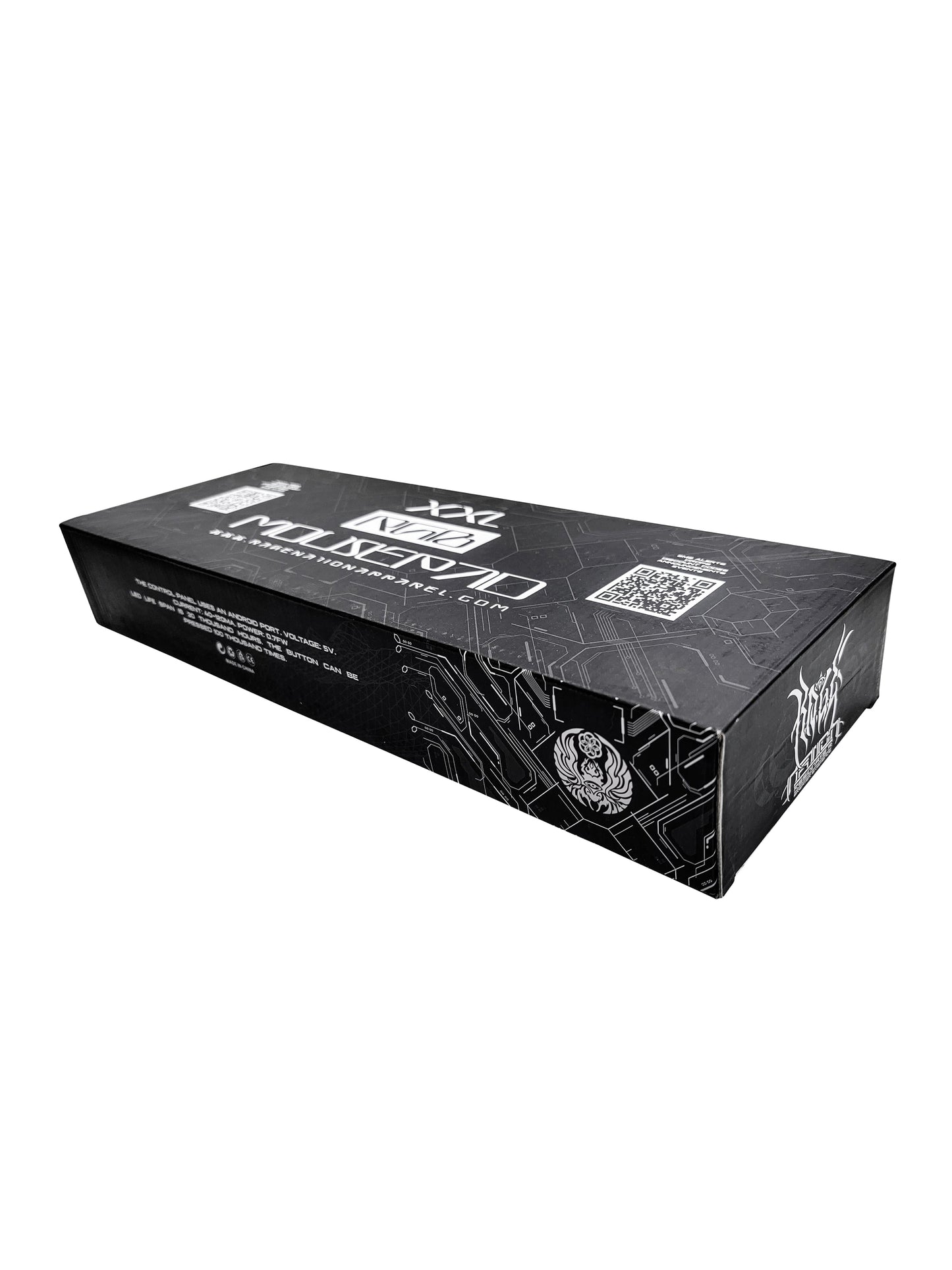 WOUNDS TO WISDOM V1 ✦ MONOCHROME ✦ XXL RGB Gaming Mouse Pad