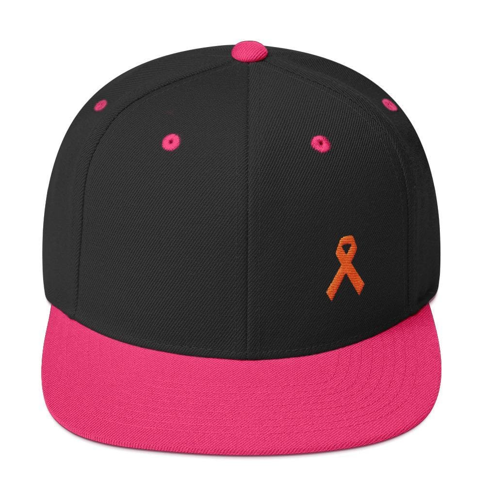 MS Awareness Flat Brim Snapback Hat