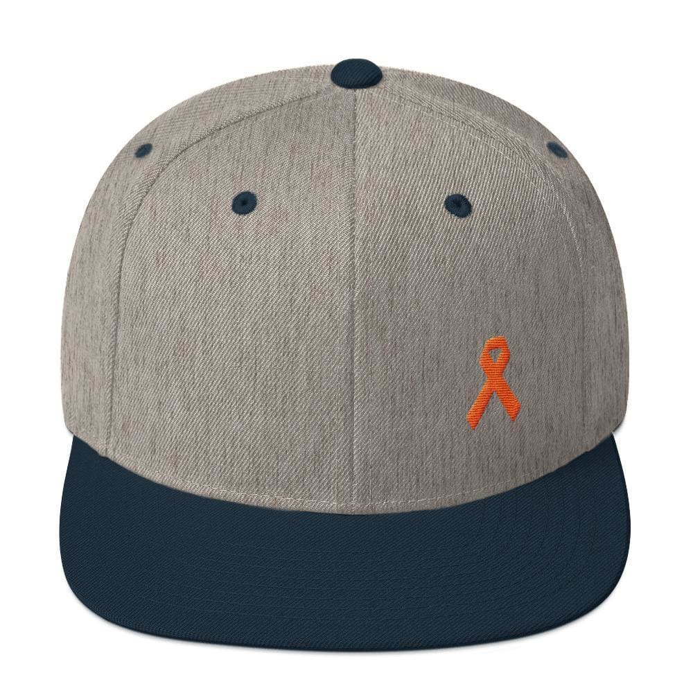 MS Awareness Flat Brim Snapback Hat