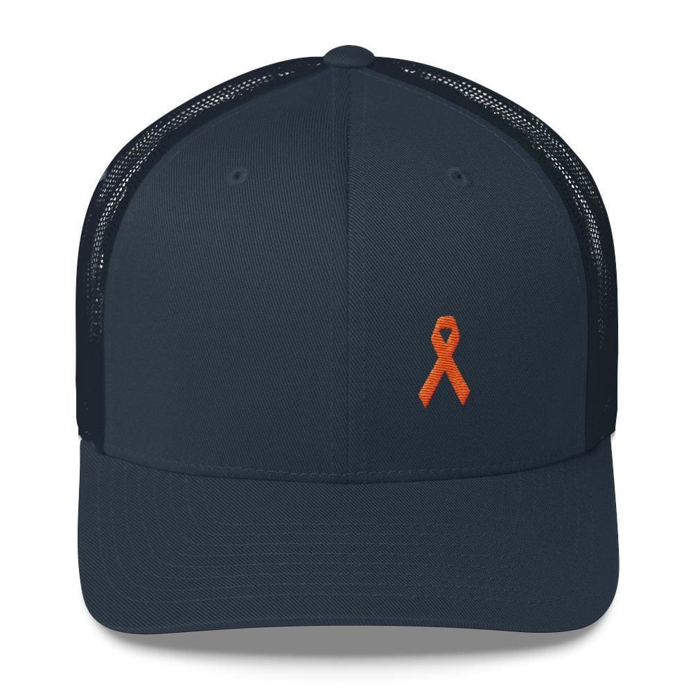 MS Awareness Orange Ribbon Snapback Trucker Hat