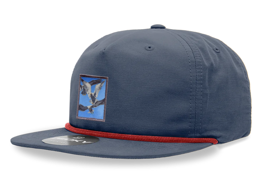 Navy/ Red Rope Cap