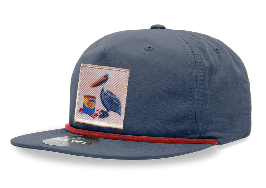 Navy/ Red Rope Cap