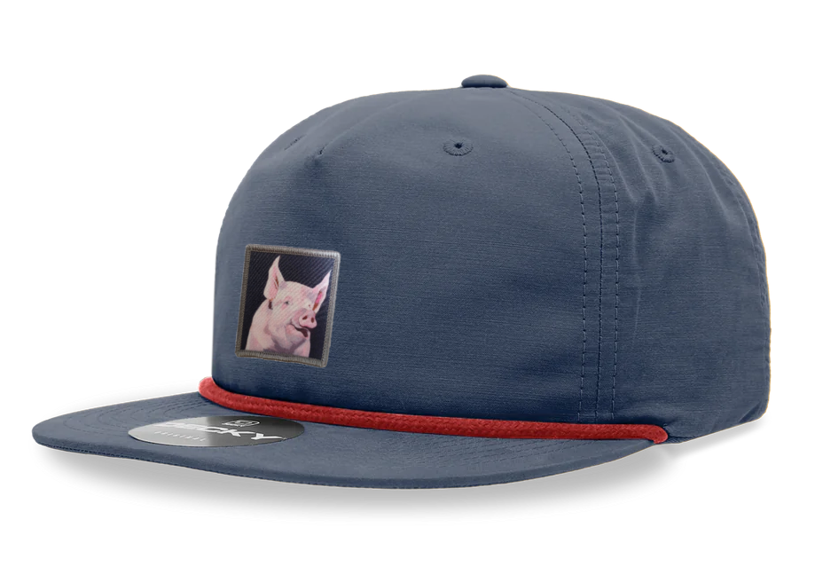 Navy/ Red Rope Cap