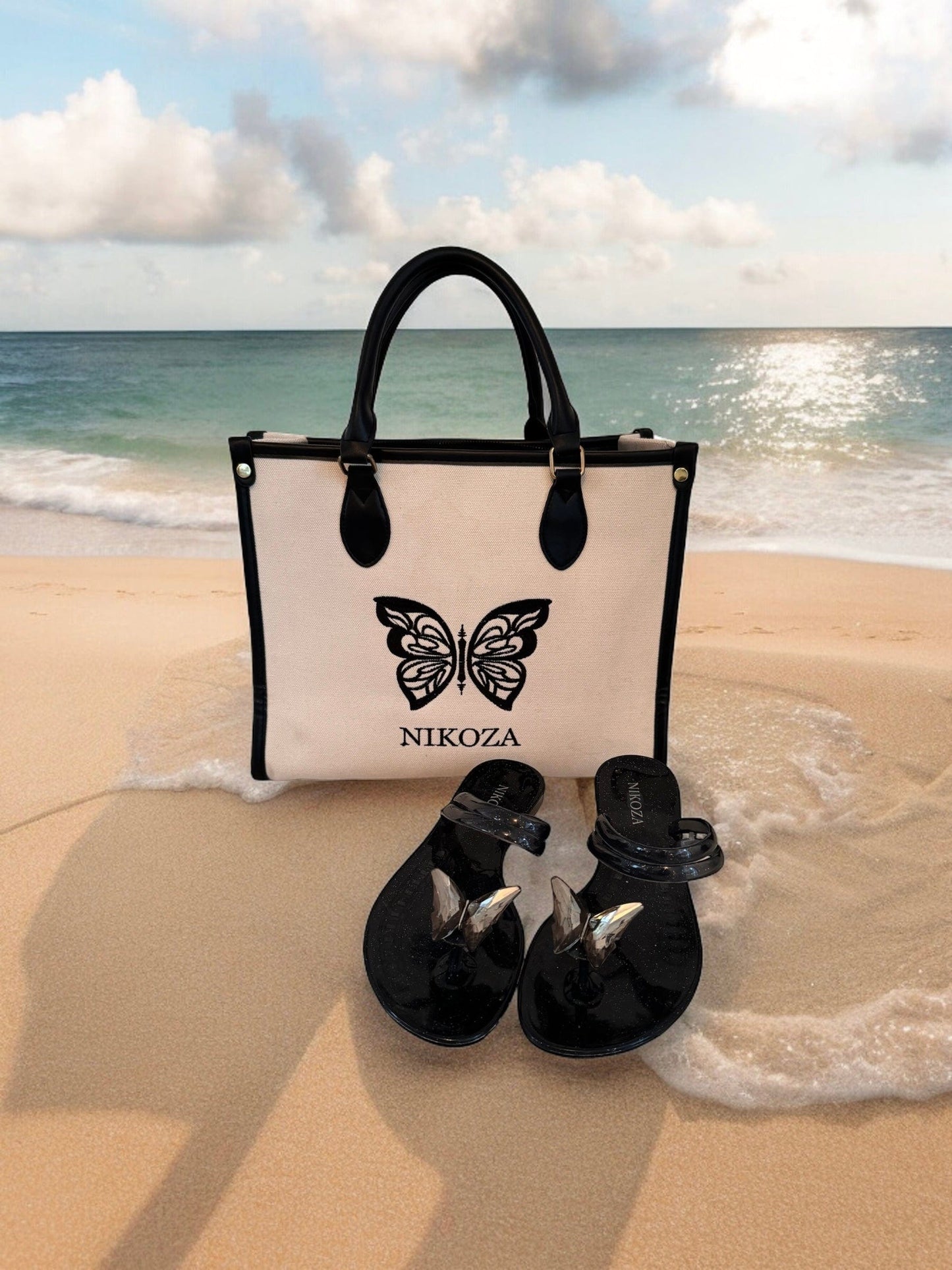 NINA Clear gel beach sandals