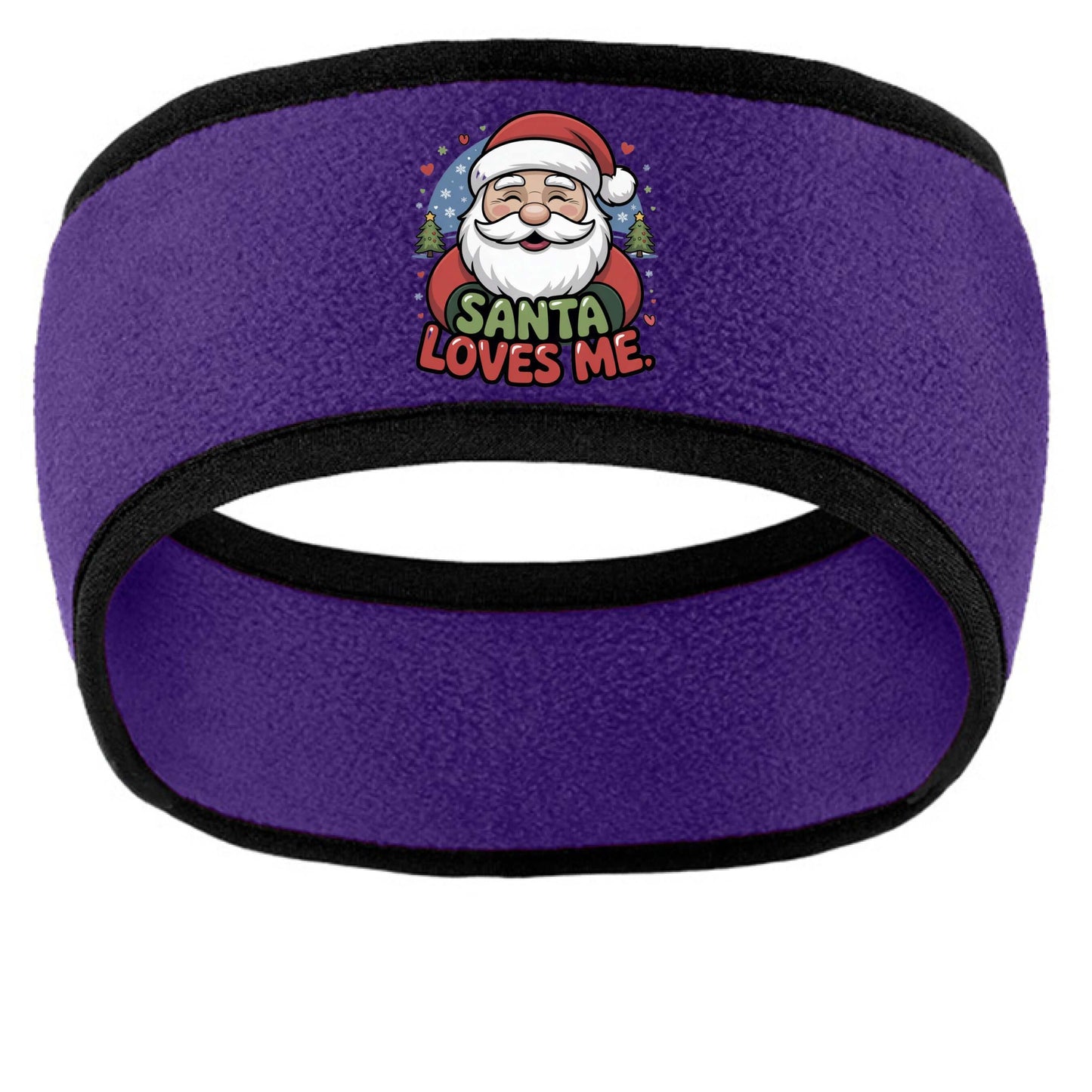 Santa loves me headband