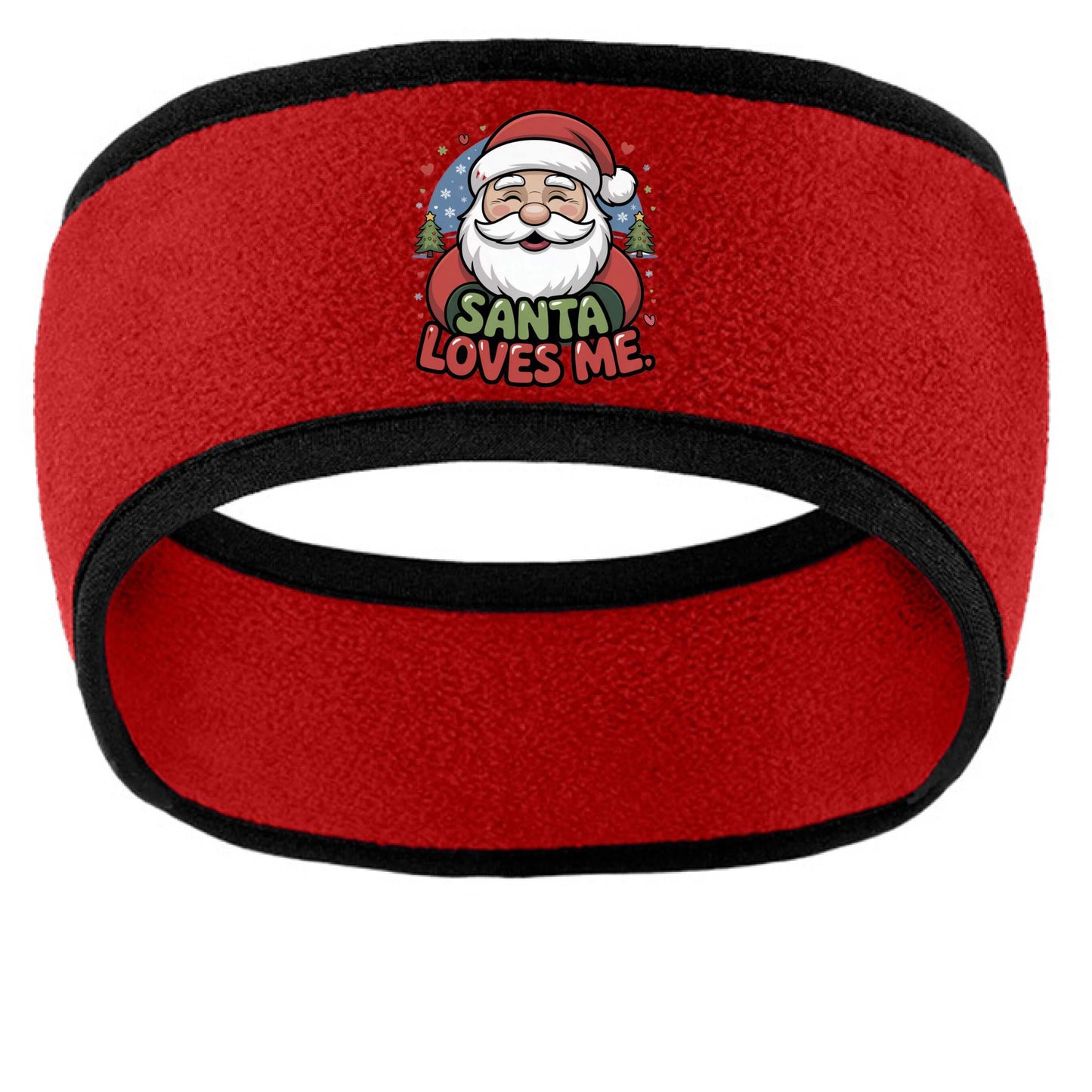 Santa loves me headband