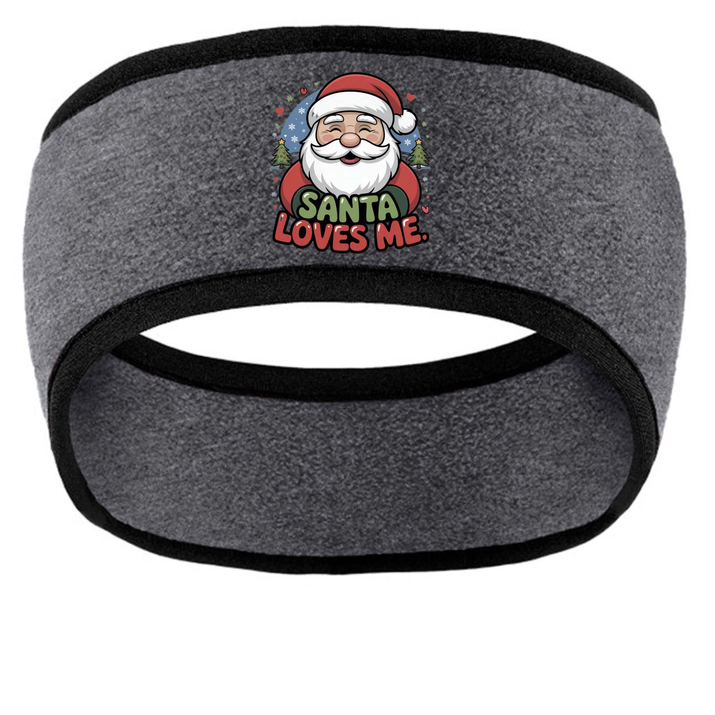 Santa loves me headband