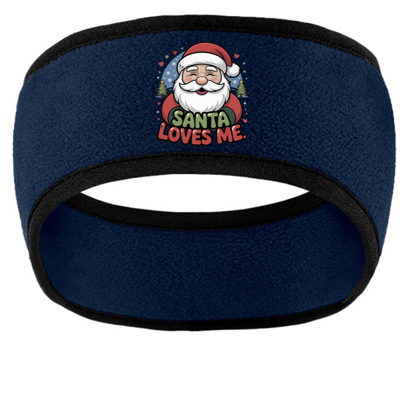 Santa loves me headband