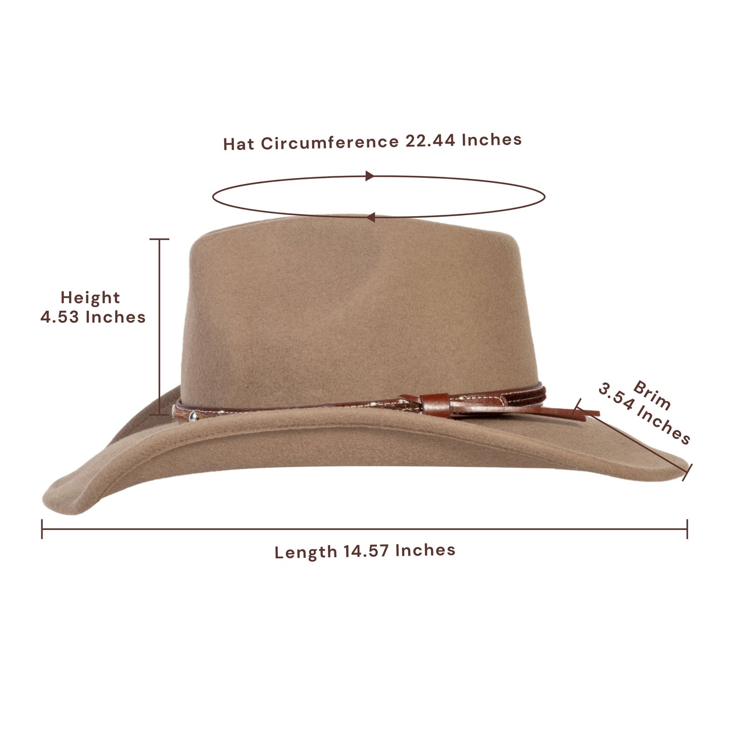 Nomad Bronze Felt Cowboy Hat