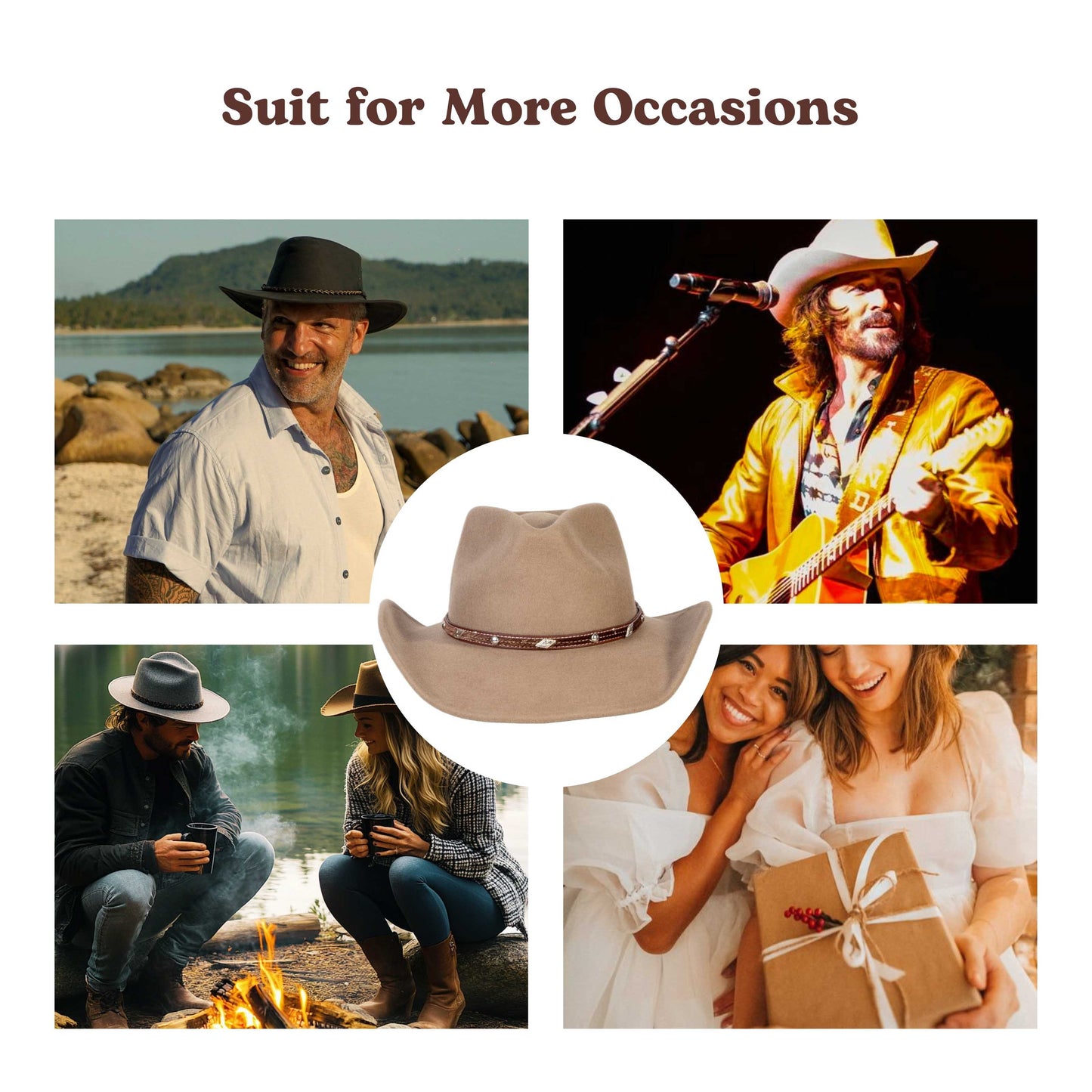 Nomad Bronze Felt Cowboy Hat