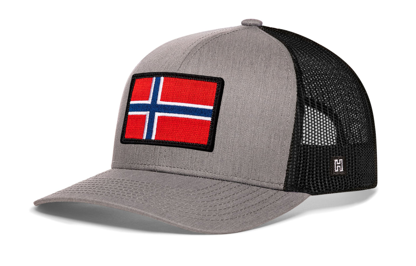 Norwegian Flag Trucker Hat  |  Black Norway Snapback