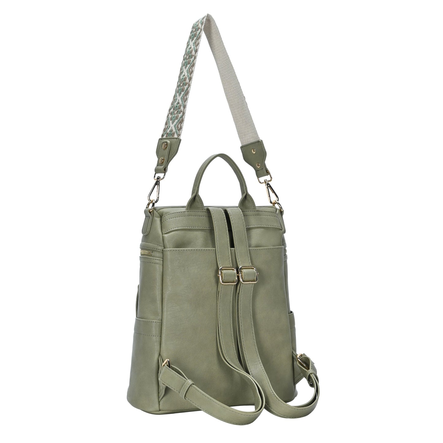 Nyra Webbing Strap Convertible Backpack Purse