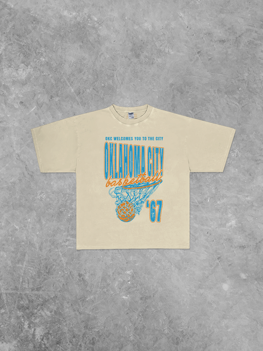 Underground Original Design: Oklahoma City Basketball, 90's Boxy Oversized TShirt