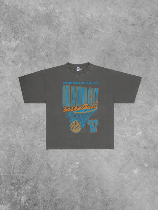 Underground Original Design: Oklahoma City Basketball, 90's Boxy Oversized TShirt