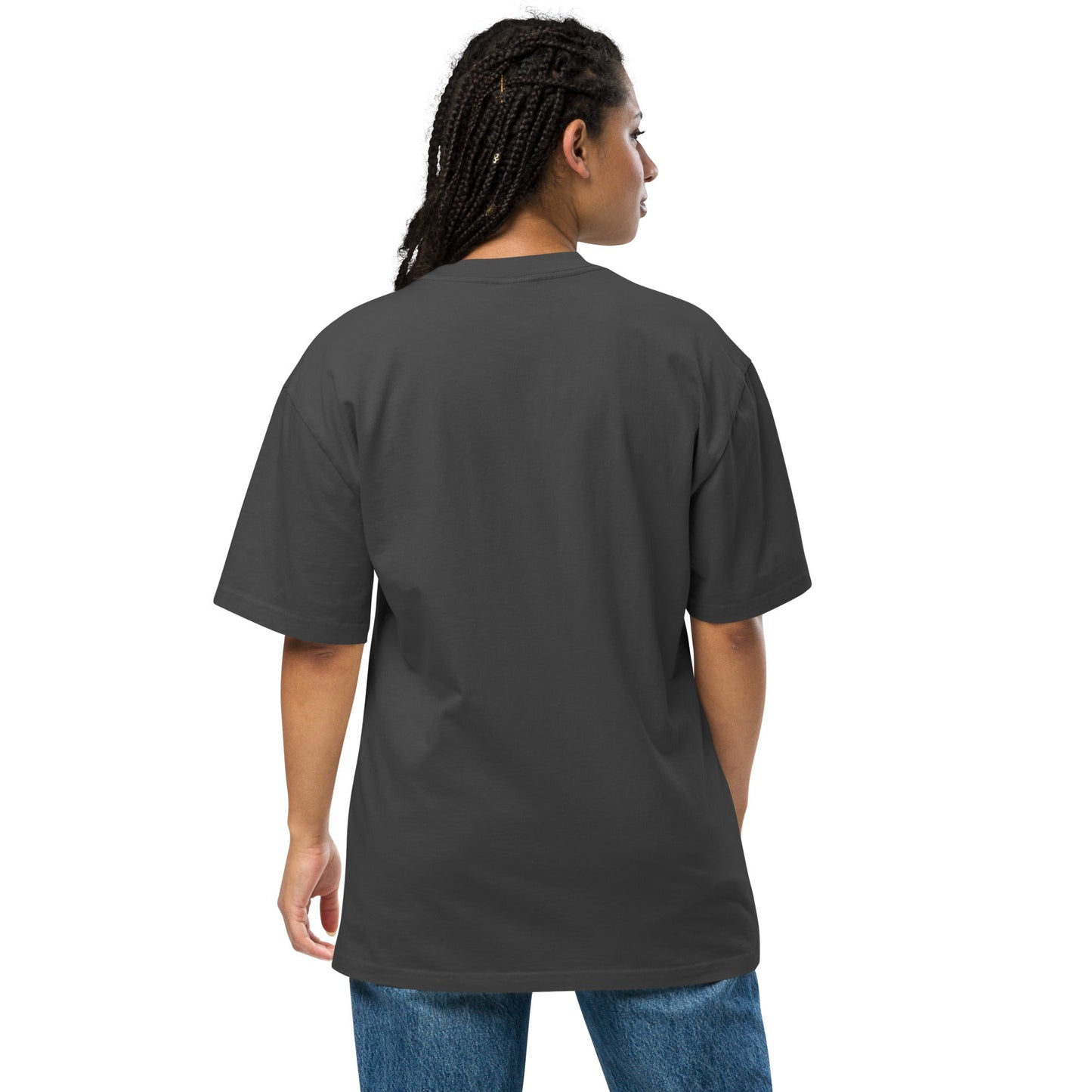 Boo! Cat Oversized Faded T-Shirt