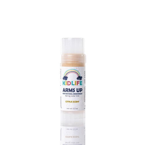 Kidlife Arms Up Natural Deodorant for Kids- NEW 3 oz oval container