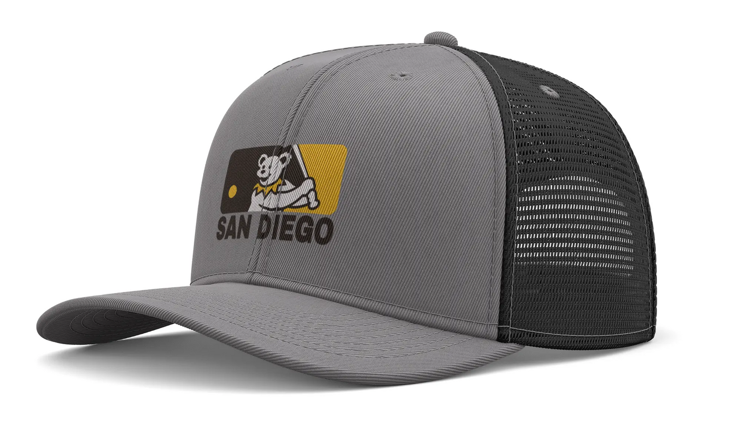 San Diego Padres Original Dancing Bear MLB Grateful Dead Trucker Cap