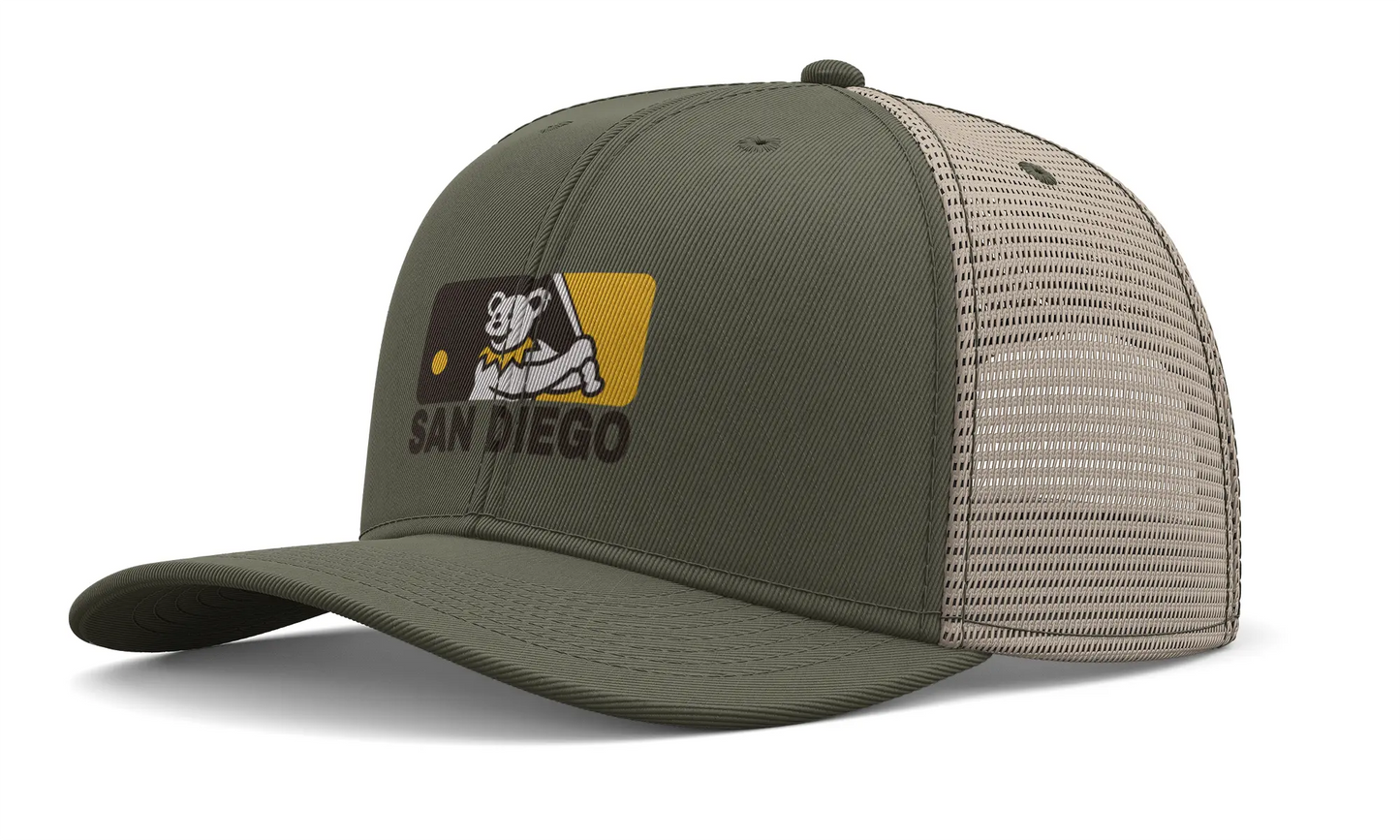 San Diego Padres Original Dancing Bear MLB Grateful Dead Trucker Cap