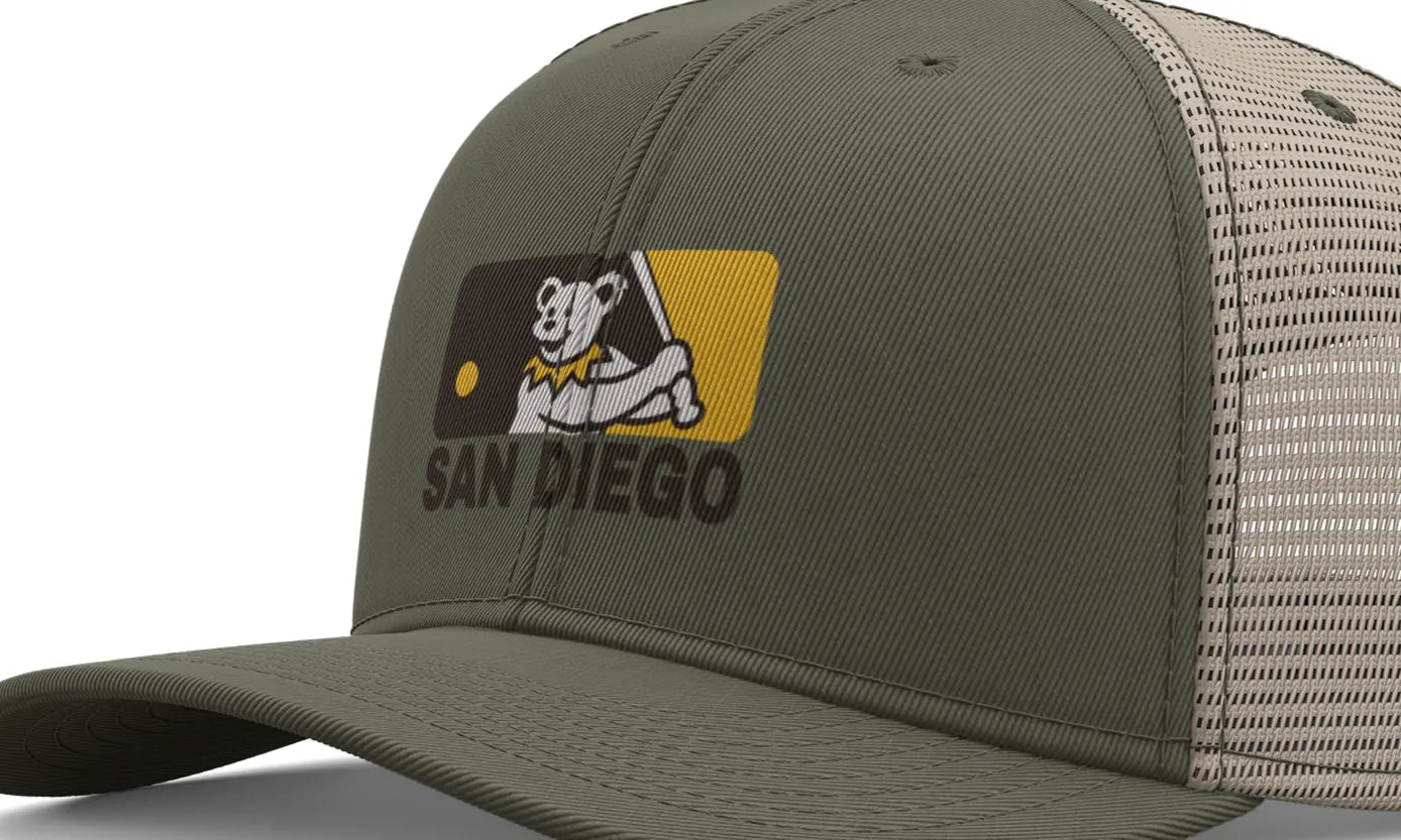 San Diego Padres Original Dancing Bear MLB Grateful Dead Trucker Cap