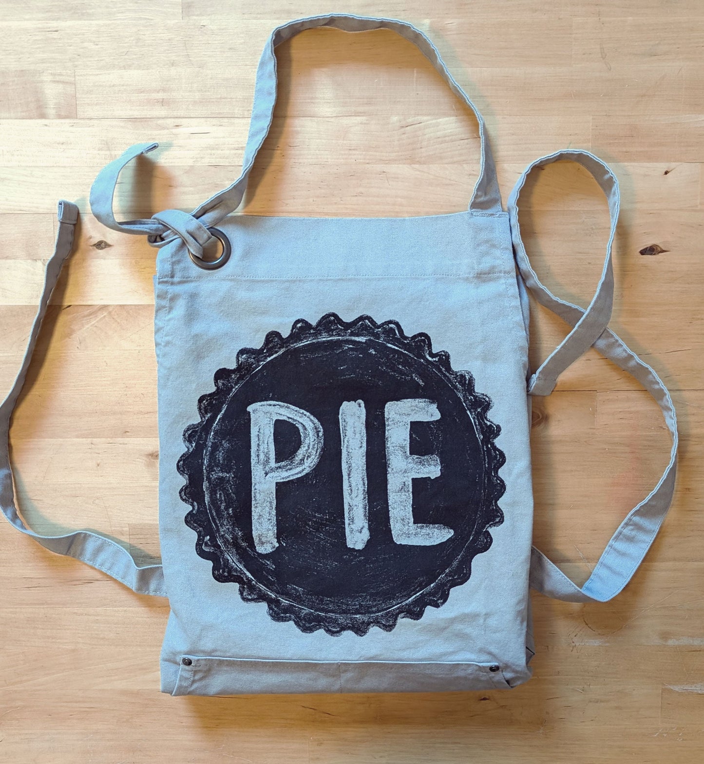 Pie Lover's Cotton Canvas Apron with Pockets