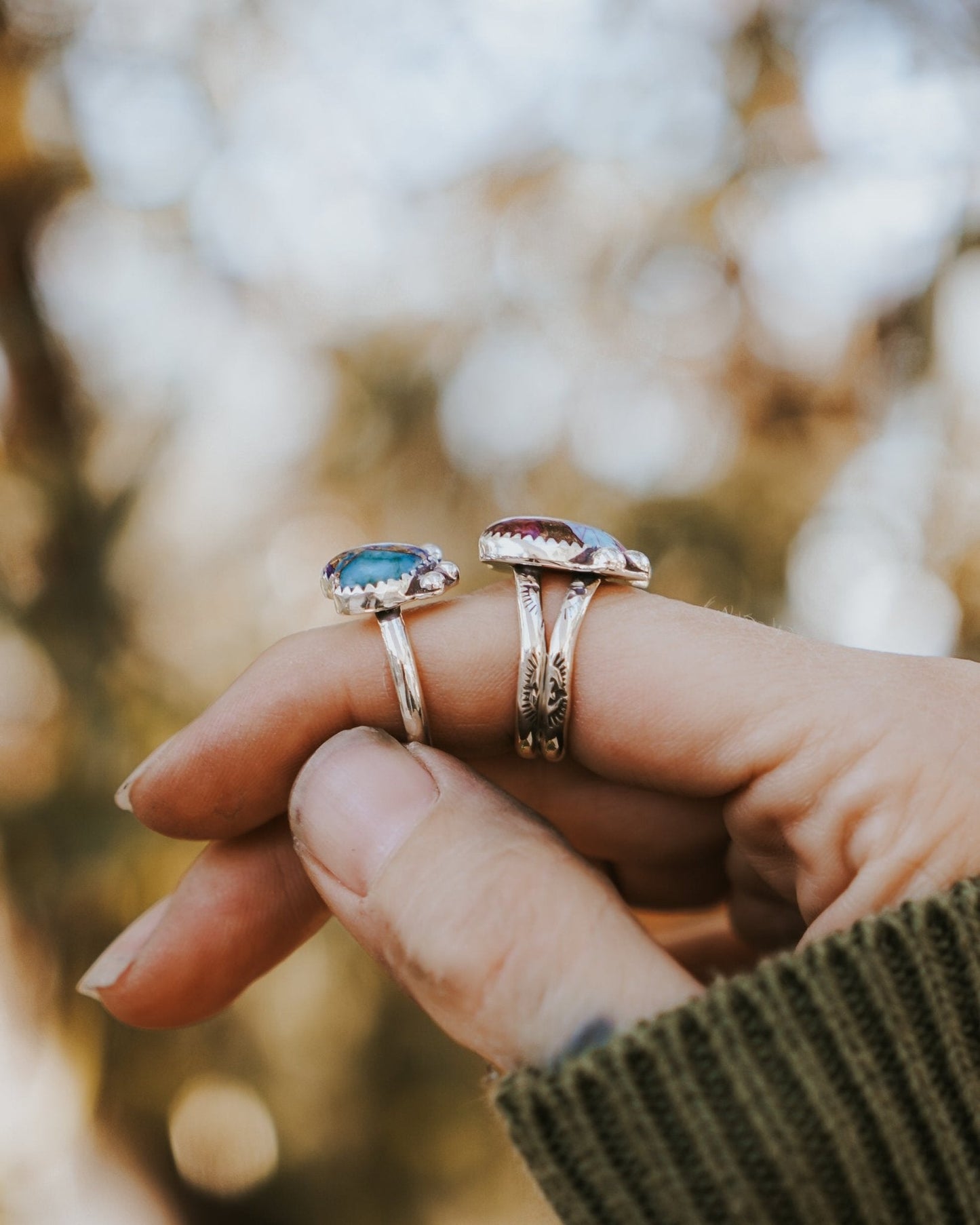 Pink Dahlia Heart Ring