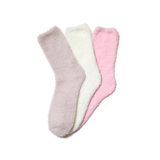 3 Pack Plush Cozy Socks